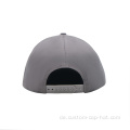 7 Panel Snapback Cap mit Leder Patch